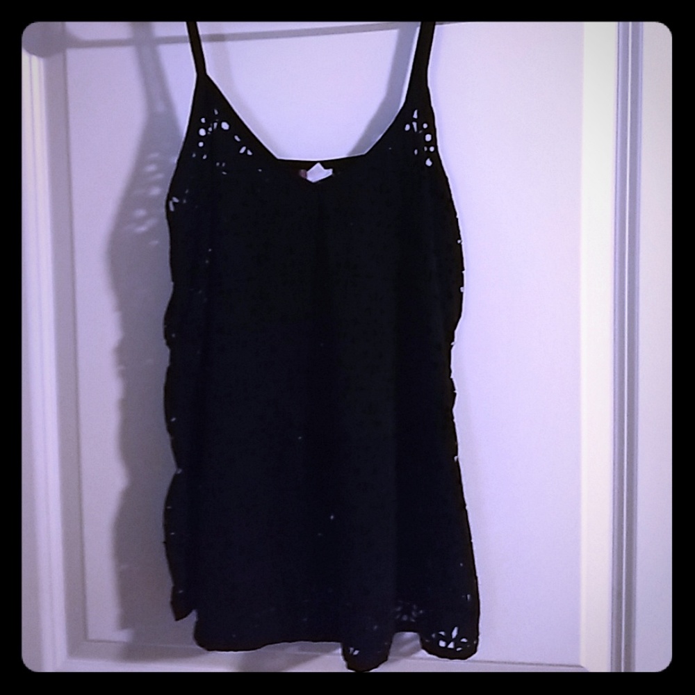 Black top with cut outs.